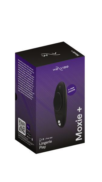 Смарт-вібратор у трусики з оновленим пультом ДК We-Vibe Moxie+ Satin Black SO6973 фото