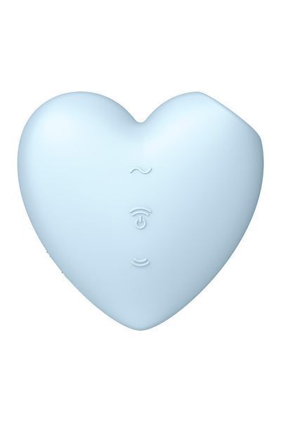 Вакуумний стимулятор клітора з вібрацією Satisfyer Cutie Heart Blue SO6287 фото