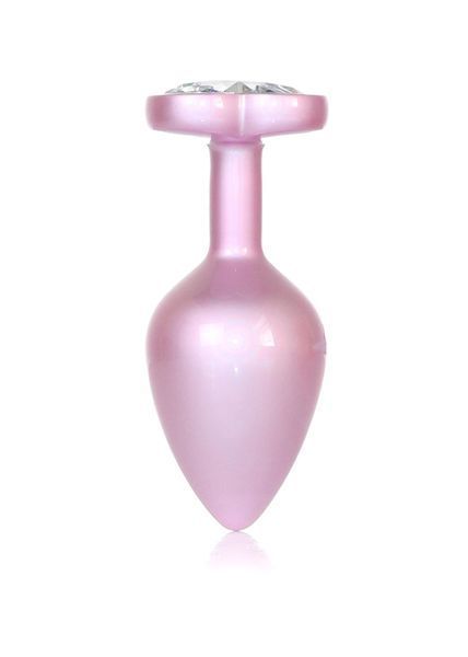 Анальна пробка Boys of Toys Jewellery Pearl Pink Heart Plug Clear M 62530064-00139 фото