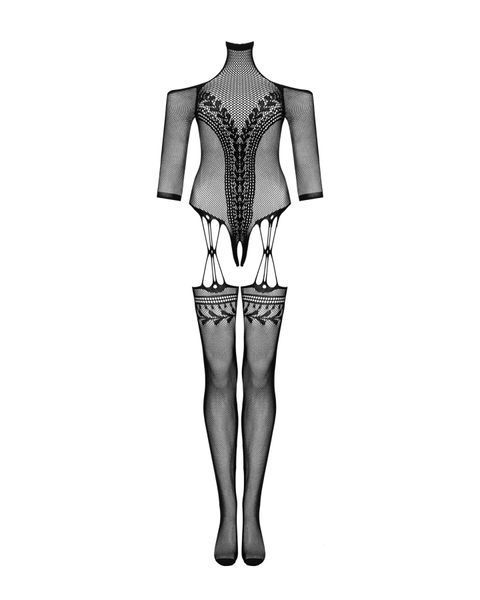 Нейлоновий бодістокінг з імітацією панчіх Obsessive Bodystocking G333 SO7699 фото