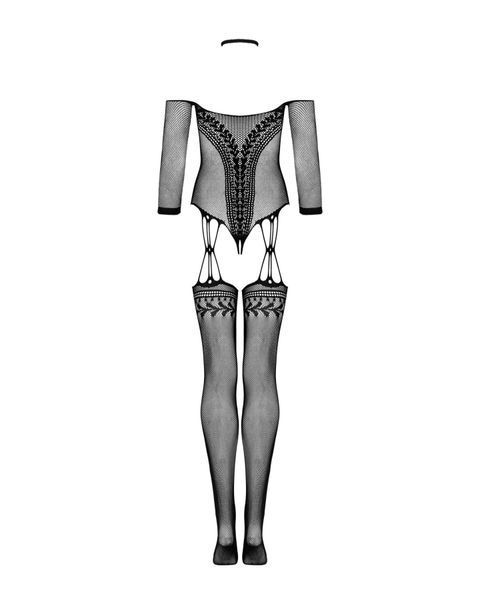 Нейлоновий бодістокінг з імітацією панчіх Obsessive Bodystocking G333 SO7699 фото