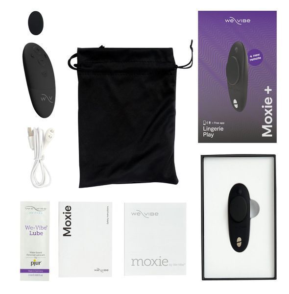 Смарт-вібратор у трусики з оновленим пультом ДК We-Vibe Moxie+ Satin Black SO6973 фото