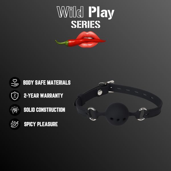Кляп Erospace Wild Play Mouth Gag With Silicone Ball C14 62050072-0014 фото