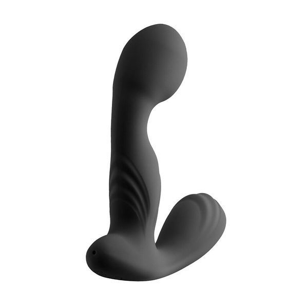 Вібромасажер простати S Pleasures Premium FUZZY, чорний, з рельєфом, 10 режимів вібрації, нагрів SX1612 фото