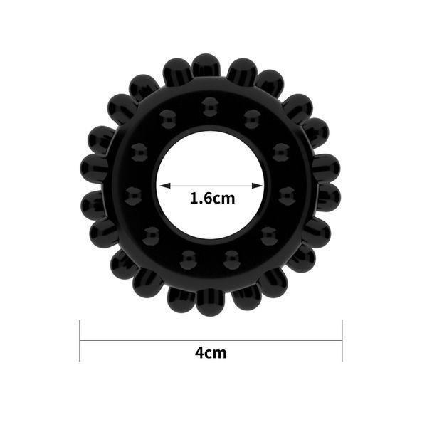 Ерекційне кільце LoveToy Power Plus Cockring 2 Black 6452LV1433 фото