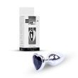 Анальна пробка Boys of Toys Jewellery Silver Heart Plug Black 62530064-00047 фото