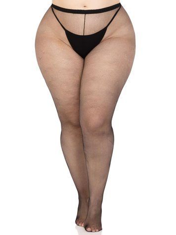 Панчохи Leg Avenue Spandex micro net tights Black 1X 2X SX1050 фото