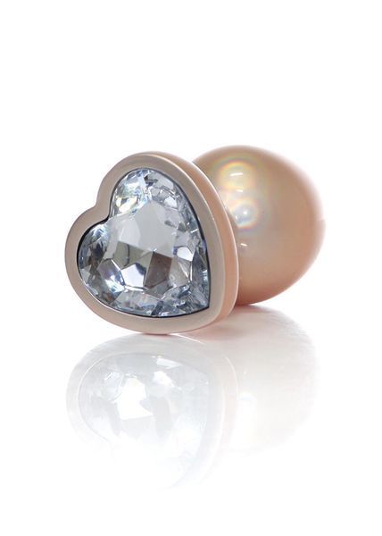 Анальна пробка Boys of Toys Jewellery Pearl Gold Heart Plug Clear L 62530064-00137 фото