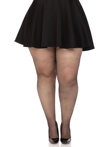 Панчохи Leg Avenue Spandex micro net tights Black 1X 2X SX1050 фото