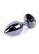 Анальна пробка Boys of Toys Jewellery Dark Silver PLUG- Light Blue, d - 2,7 см. 62530064-00031 фото 2