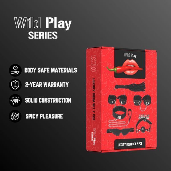 Набір БДСМ Erospace Wild Play Luxury BDSM Set 7 pcs C10 62050072-0010 фото