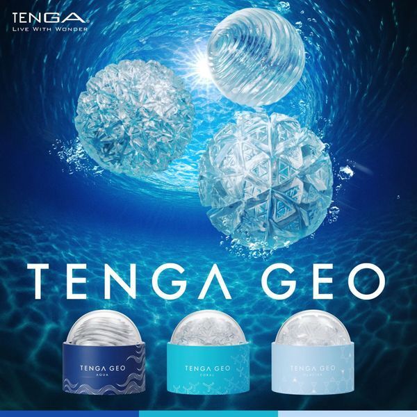 Мастурбатор з ніжними хвилями Tenga Geo Aqua Clear SX5127 фото