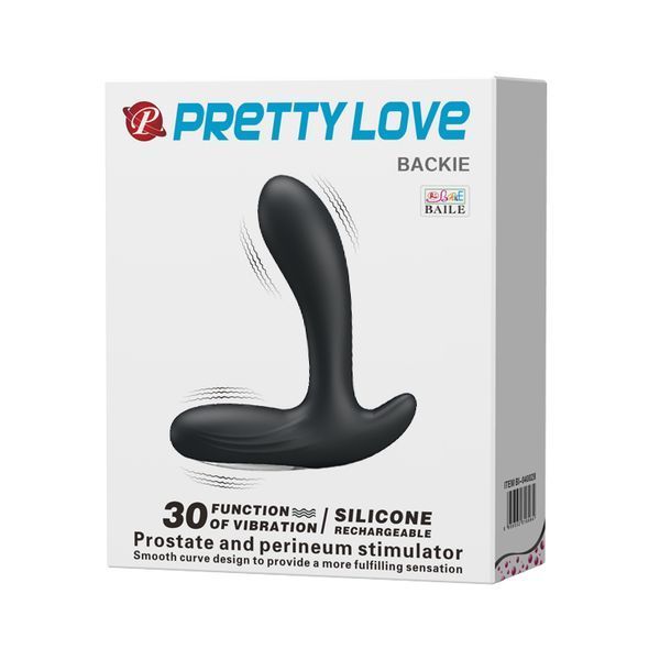 Масажер простати Pretty Love Beckie Prostate Stimulator Black 6603BI-040029 фото