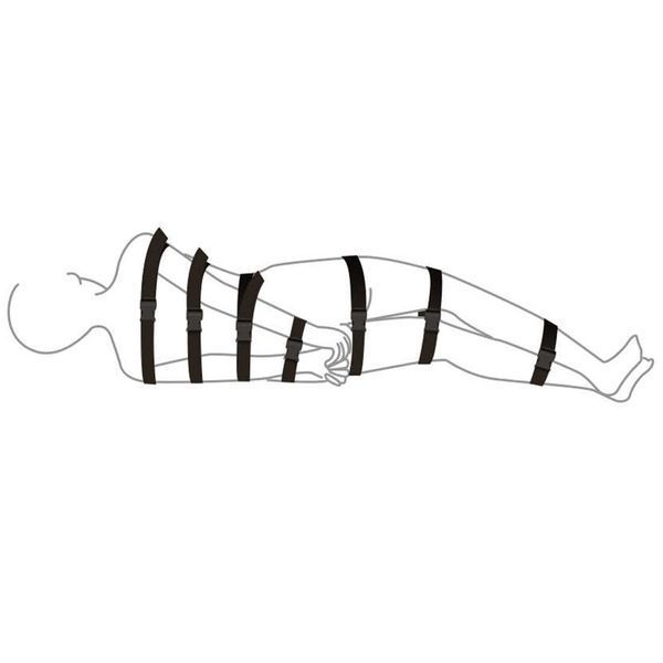 Ремені для бондажу Art of Sex - BDSM Bondage Black Night Simple SO5166 фото
