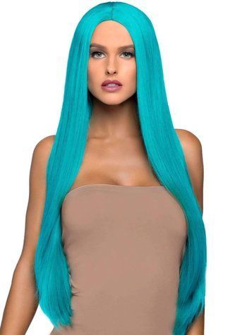 Перука Leg Avenue 33" Long straight center part wig turquoise SO8591 фото