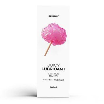 Лубрикант на водній основі Satisfyer Juicy Lubricant Cotton Candy water based, 300 мл SX2719 фото
