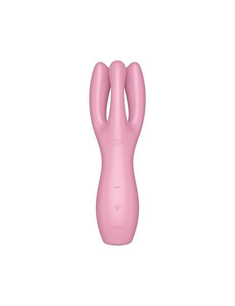 Кліторальний вібратор Satisfyer Threesome 3 Pink з трьома пальчиками SO6101 фото