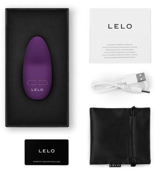 Мінівібратор для клітора LELO Lily 3 Dark Plum, 10 режимів, дуже потужний SX0694 фото