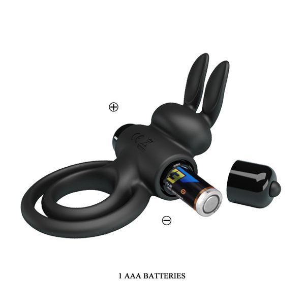 Ерекційне кільце Pretty Love Vibrant Penis Ring III Black 6603BI-210206 фото