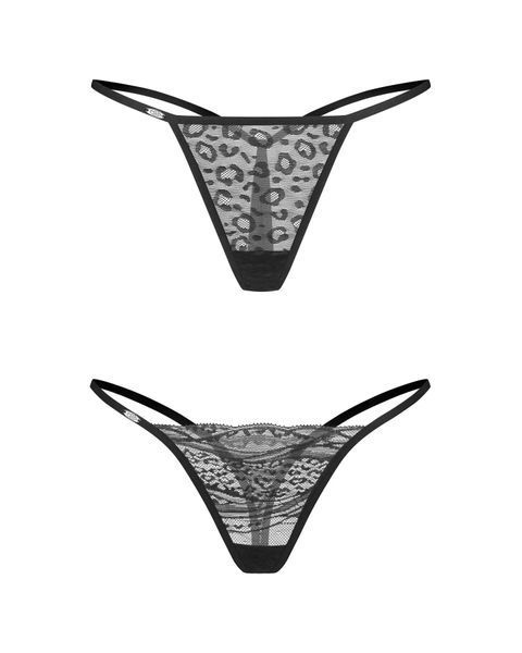 Набір трусиків Obsessive Clara 2-pack thong 2XL/3XL SX3560 фото