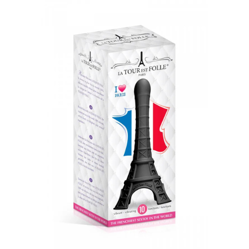 Вібратор La Tour Est Folle Paris Black зі зйомною віброкулею з 10 режимами SX2602 фото