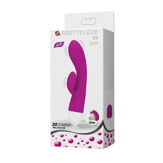 Вібратор-кролик Pretty Love Eli Vibrator Purple 6603BW-241025 фото