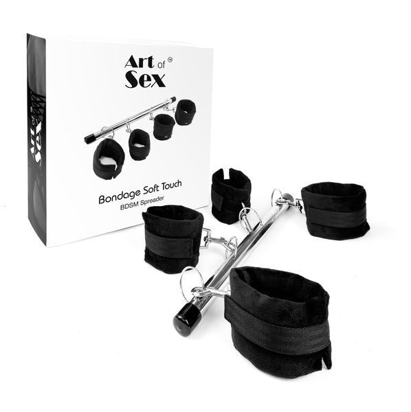 Колодка-розпірка для рук та ніг Art of Sex &ndash; Bondage Soft Touch BDSM Spreader, чорний SO7523 фото