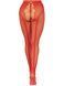 Панчохи Leg Avenue Crotchless Net Tights with Heart Backseam Red One Size SX1052 фото 6