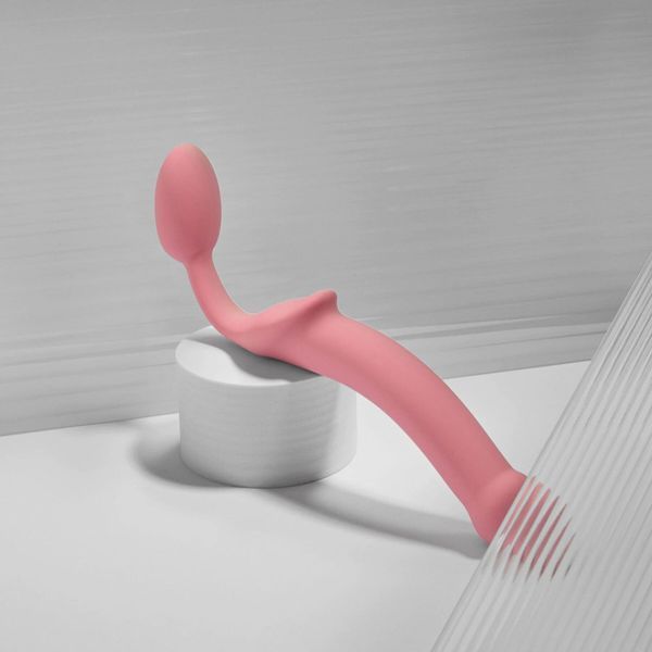 Безремінний страпон Strap-On-Me Rose XL, повністю регульований, діаметр 4,5 см SX2570 фото