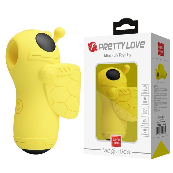 Вакуумний вібростимулятор клітора Pretty Love Magic Bee Stimulator Yellow 6603BI-300059 фото
