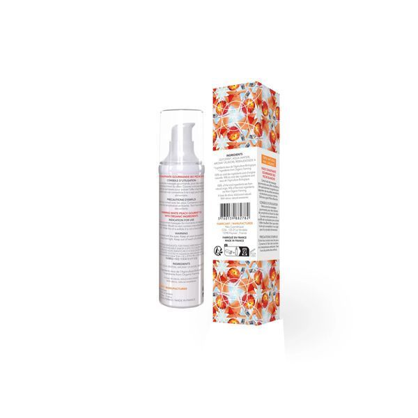 Їстівна масажна олія EXSENS Organic White Peach із зігріваючим ефектом, 50 мл SO2381 фото