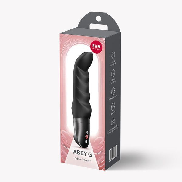 Вібратор Fun Factory Abby G Black, 10 режимів роботи, на батарейках SX3294 фото