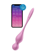 Вагінальні смарт-кульки з вібрацією Satisfyer Love Birds 1 Connect App Pink, 78 г SX0570 фото 1