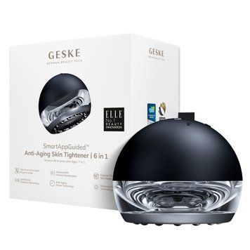 Масажер для підтяжки шкіри обличчя GESKE Anti-aging Skin Tightener 6в1 black HB0418 фото