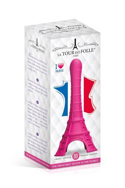 Вібратор La Tour Est Folle Paris Pink зі зйомною віброкулею з 10 режимами SX2603 фото