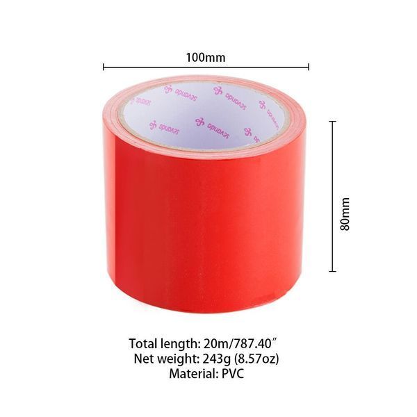 Електростатична стрічка для бондажу LOCKINK SEVANDA Electrostatic Tape - Red Tape, 16 м SX0889 фото