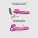 Безремінний страпон з вібрацією Strap-On-Me Vibrating Fuchsia M, діаметр 3,8 см, пульт ДК, регульований SX2571 фото 4