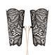 Мереживні наручники та комір Rosy Gold - Lace Cuffs and Collar - Black SX1196 фото 6