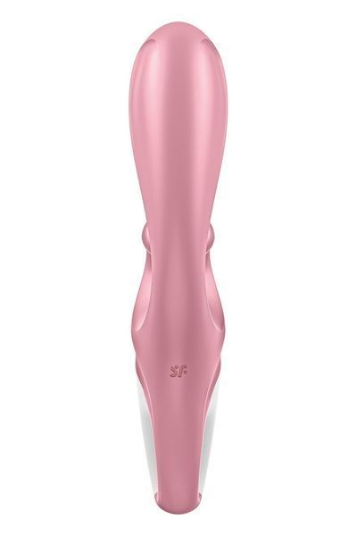 Смарт вібратор-кролик Satisfyer Hug Me Pink, 2 мотори, діаметр 4,2см, широка кліторальна частина SO6274 фото