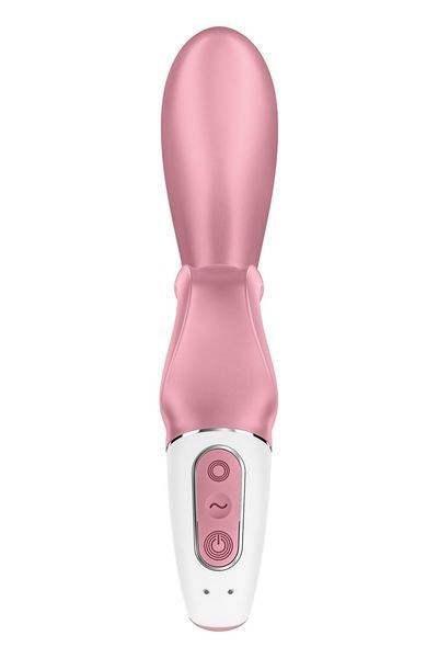 Смарт вібратор-кролик Satisfyer Hug Me Pink, 2 мотори, діаметр 4,2см, широка кліторальна частина SO6274 фото