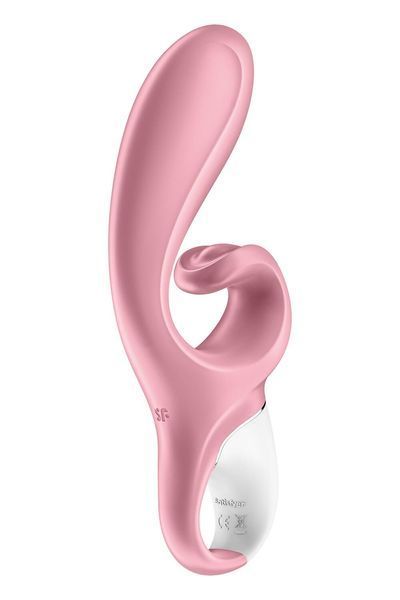 Смарт вібратор-кролик Satisfyer Hug Me Pink, 2 мотори, діаметр 4,2см, широка кліторальна частина SO6274 фото