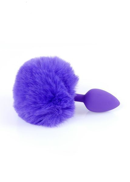 Анальна пробка Boys of Toys Bunny Tail Silicone Purple Plug Purple d - 2,6 см 62530064-00101 фото