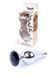 Анальна пробка Boys of Toys Jewellery Silver Long Plug Black d - 3 см