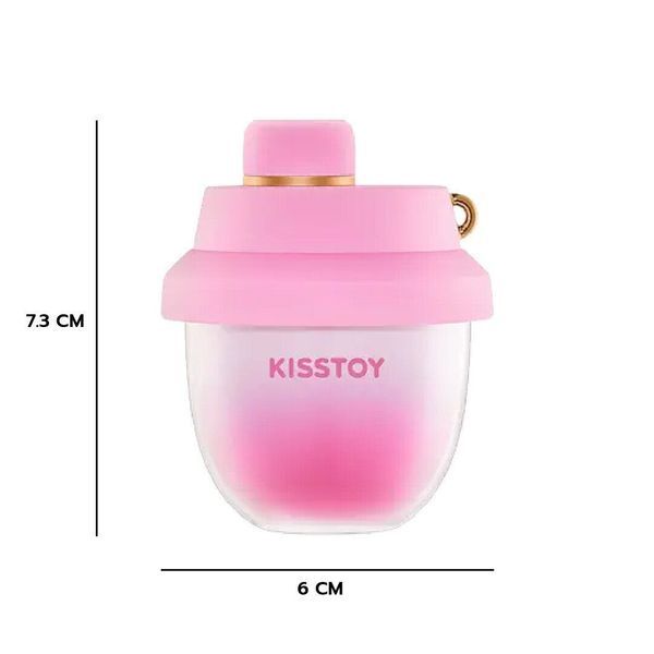 Вакуумний стимулятор-брелок KISSTOY Kiss Pods, 5 рівнів інтенсивності + Turbo-режим, 2 насадки SX1339 фото