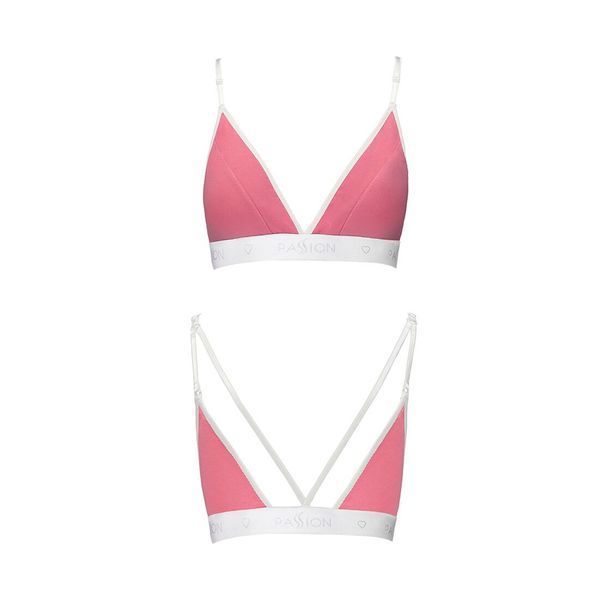 Спортивний топ з подвійними бретелями Passion PS007 TOP XL, pink SO4273 фото
