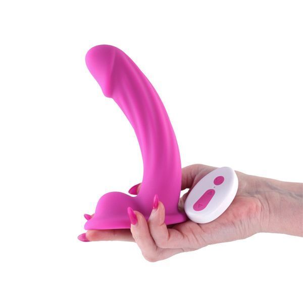 Дилдо з вібрацією NS Novelties Colours - Curve - Vibrating - 6" Dildo - Pink SX4334 фото