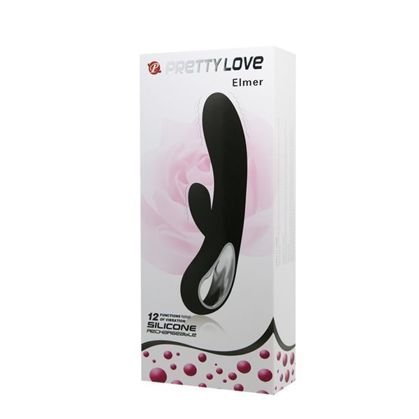 Вібратор-кролик Pretty Love Elmer Vibrator Black 6603BI-014413-1 фото