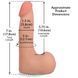 Фалоімітатор Doc Johnson The Realistic Cock ULTRASKYN - 7 Inch with Balls Vanilla SX4442 фото 5