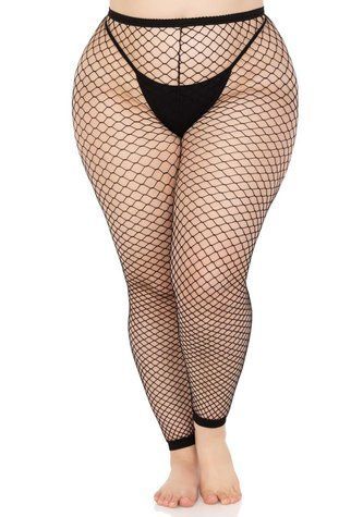 Панчохи Leg Avenue Industrial Net footless tights Black 1X 2X SX1054 фото