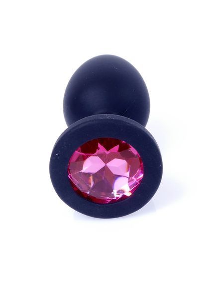 Силіконова анальна пробка Boys of Toys Jewellery Silicone Black Plug S Pink 62530064-00083 фото